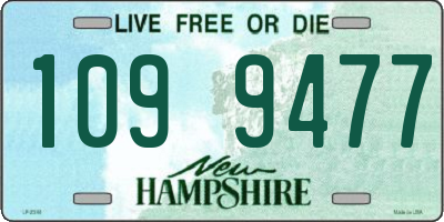 NH license plate 1099477
