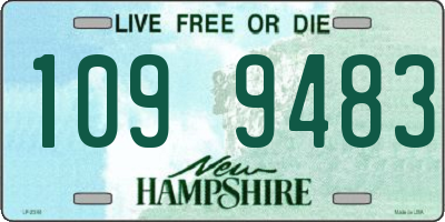 NH license plate 1099483