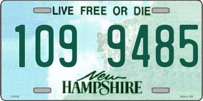 NH license plate 1099485