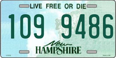 NH license plate 1099486