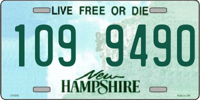 NH license plate 1099490