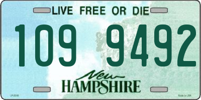 NH license plate 1099492
