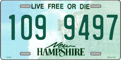 NH license plate 1099497