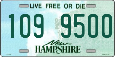NH license plate 1099500