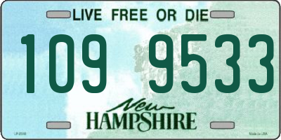 NH license plate 1099533