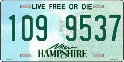 NH license plate 1099537