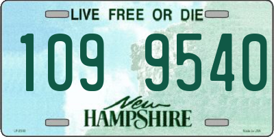 NH license plate 1099540