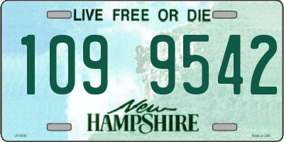 NH license plate 1099542