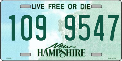 NH license plate 1099547