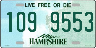 NH license plate 1099553