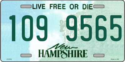 NH license plate 1099565