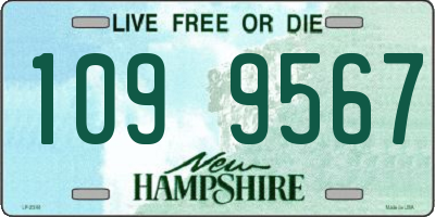 NH license plate 1099567