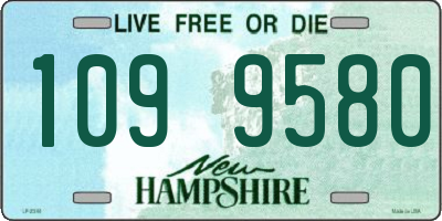 NH license plate 1099580
