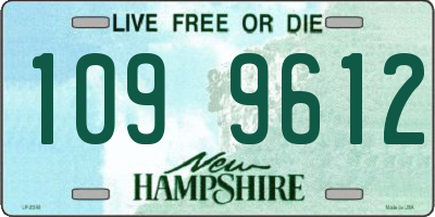 NH license plate 1099612