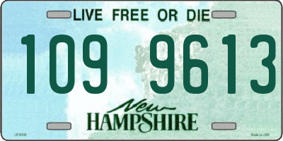 NH license plate 1099613