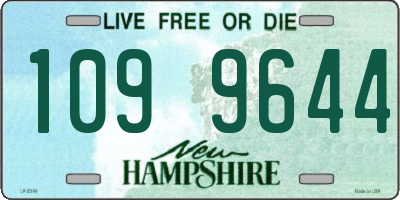 NH license plate 1099644