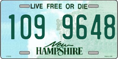 NH license plate 1099648