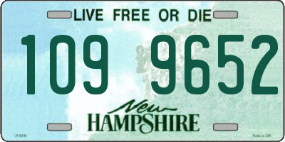 NH license plate 1099652