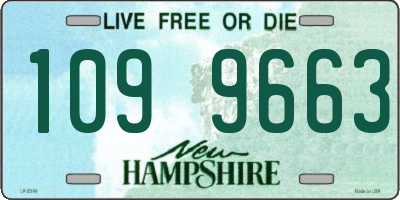 NH license plate 1099663