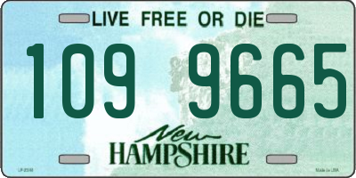 NH license plate 1099665