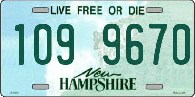 NH license plate 1099670