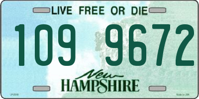 NH license plate 1099672