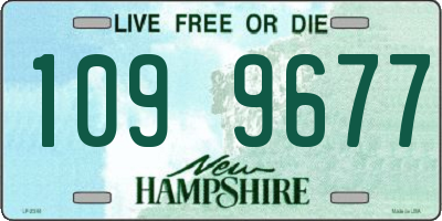 NH license plate 1099677