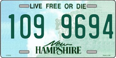 NH license plate 1099694