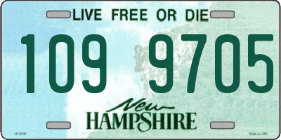 NH license plate 1099705