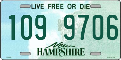 NH license plate 1099706