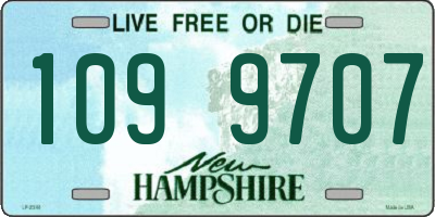 NH license plate 1099707
