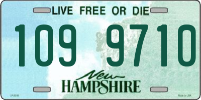 NH license plate 1099710