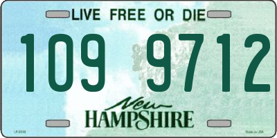 NH license plate 1099712