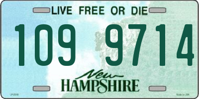 NH license plate 1099714