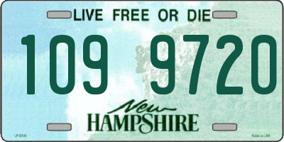 NH license plate 1099720