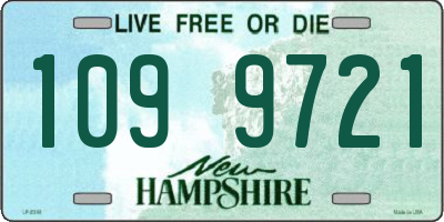 NH license plate 1099721