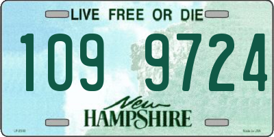 NH license plate 1099724