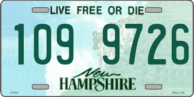 NH license plate 1099726