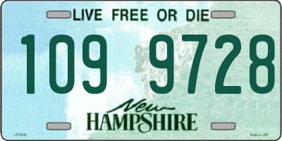 NH license plate 1099728