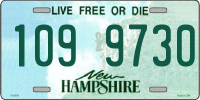 NH license plate 1099730