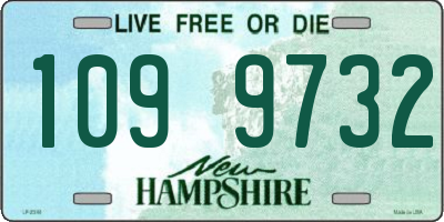 NH license plate 1099732