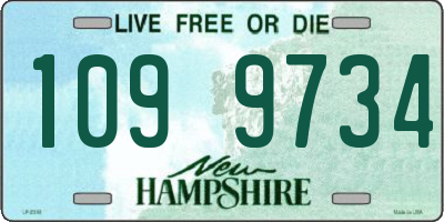 NH license plate 1099734