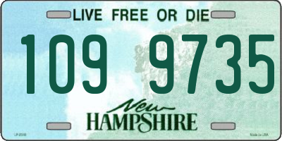 NH license plate 1099735