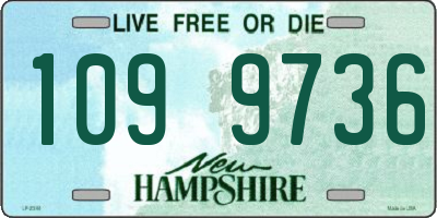 NH license plate 1099736