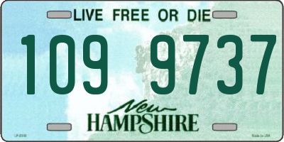 NH license plate 1099737