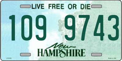 NH license plate 1099743
