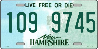 NH license plate 1099745
