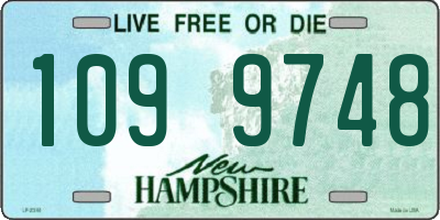 NH license plate 1099748