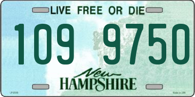NH license plate 1099750