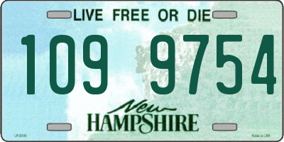 NH license plate 1099754